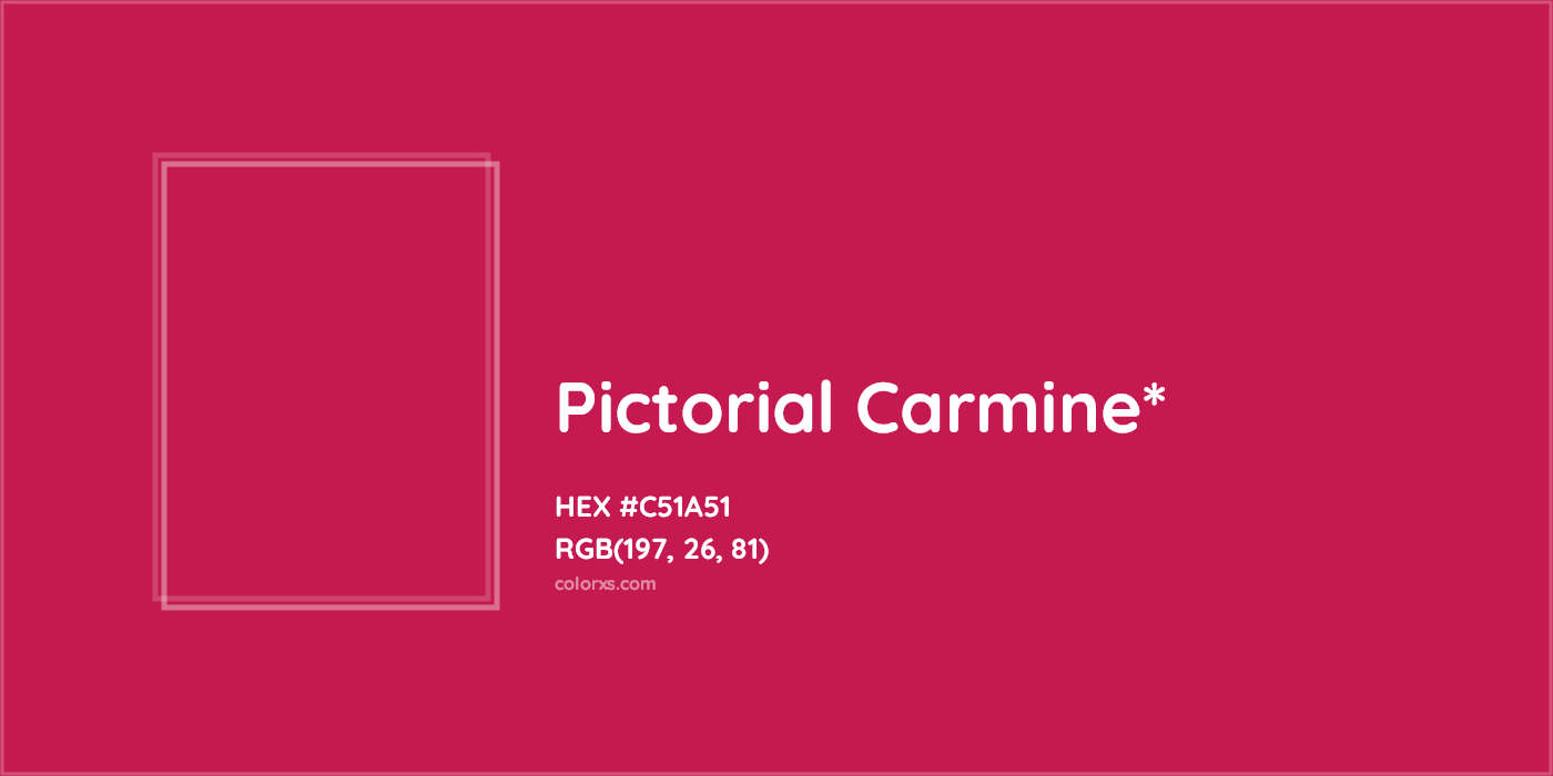 HEX #C51A51 Color Name, Color Code, Palettes, Similar Paints, Images