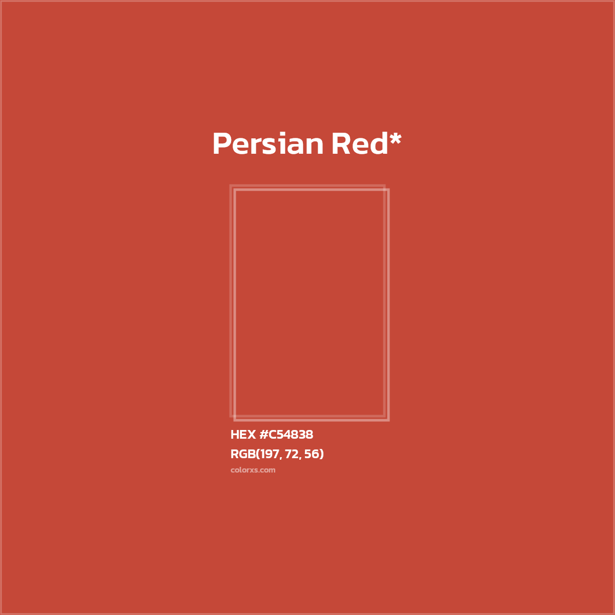 HEX #C54838 Color Name, Color Code, Palettes, Similar Paints, Images