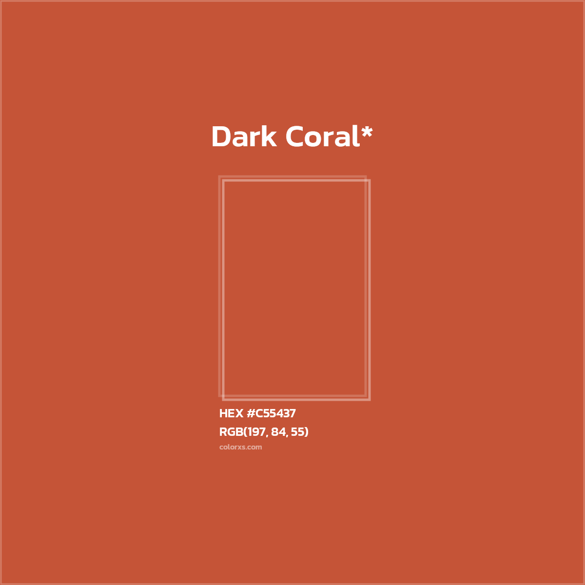 HEX #C55437 Color Name, Color Code, Palettes, Similar Paints, Images
