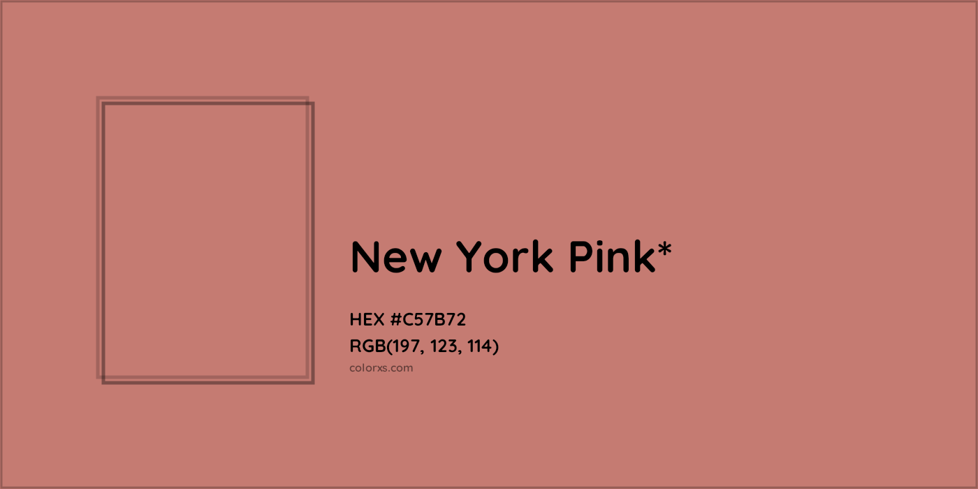 HEX #C57B72 Color Name, Color Code, Palettes, Similar Paints, Images