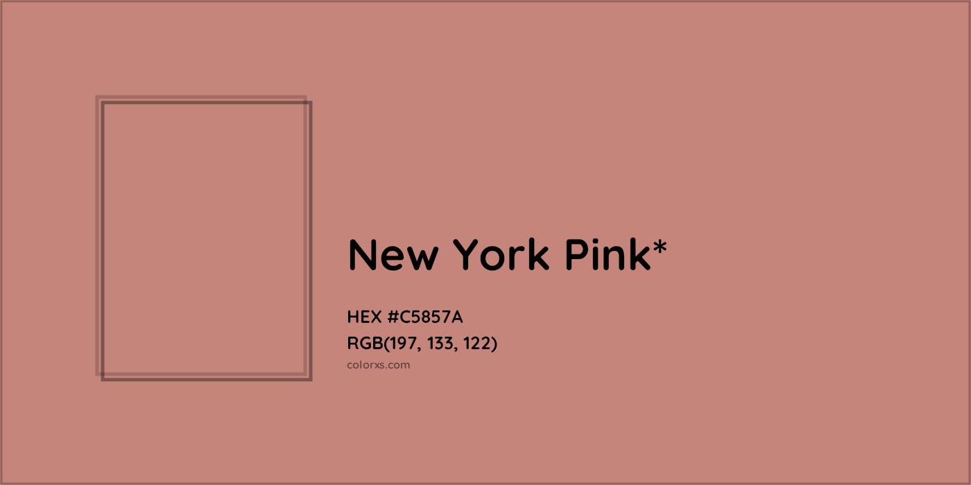HEX #C5857A Color Name, Color Code, Palettes, Similar Paints, Images