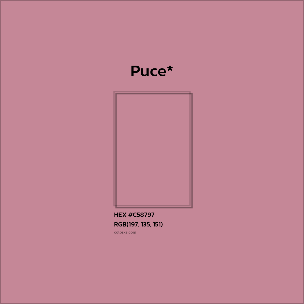 HEX #C58797 Color Name, Color Code, Palettes, Similar Paints, Images