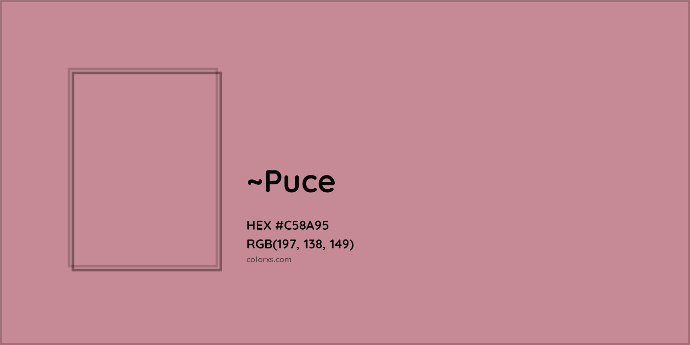HEX #C58A95 Color Name, Color Code, Palettes, Similar Paints, Images