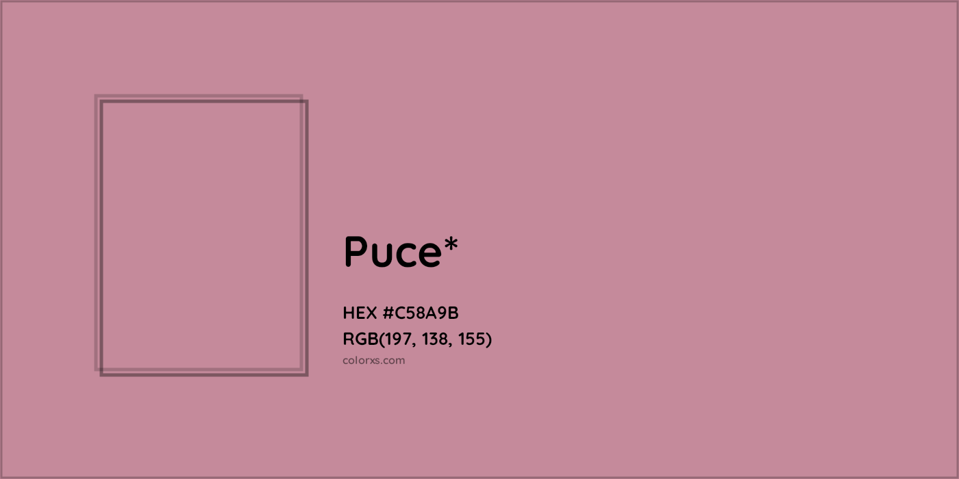HEX #C58A9B Color Name, Color Code, Palettes, Similar Paints, Images