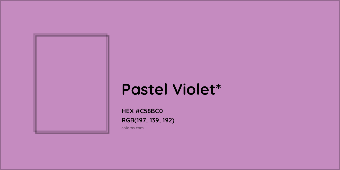 HEX #C58BC0 Color Name, Color Code, Palettes, Similar Paints, Images