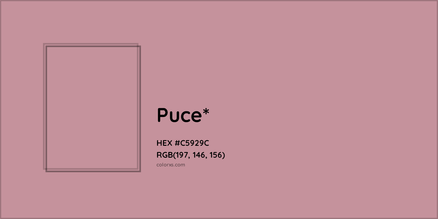 HEX #C5929C Color Name, Color Code, Palettes, Similar Paints, Images