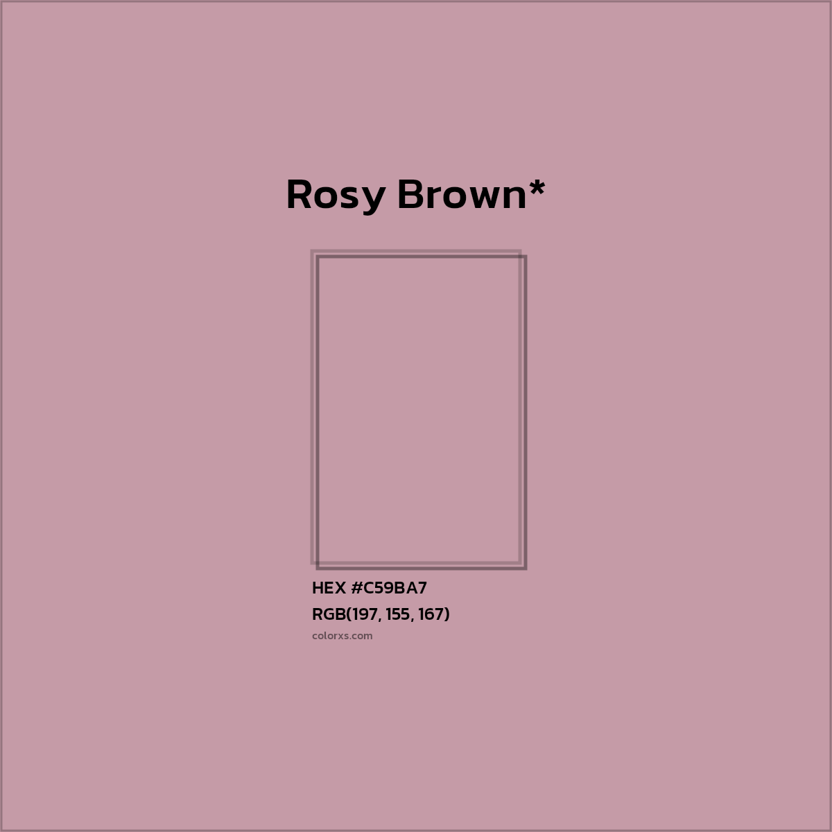 HEX #C59BA7 Color Name, Color Code, Palettes, Similar Paints, Images