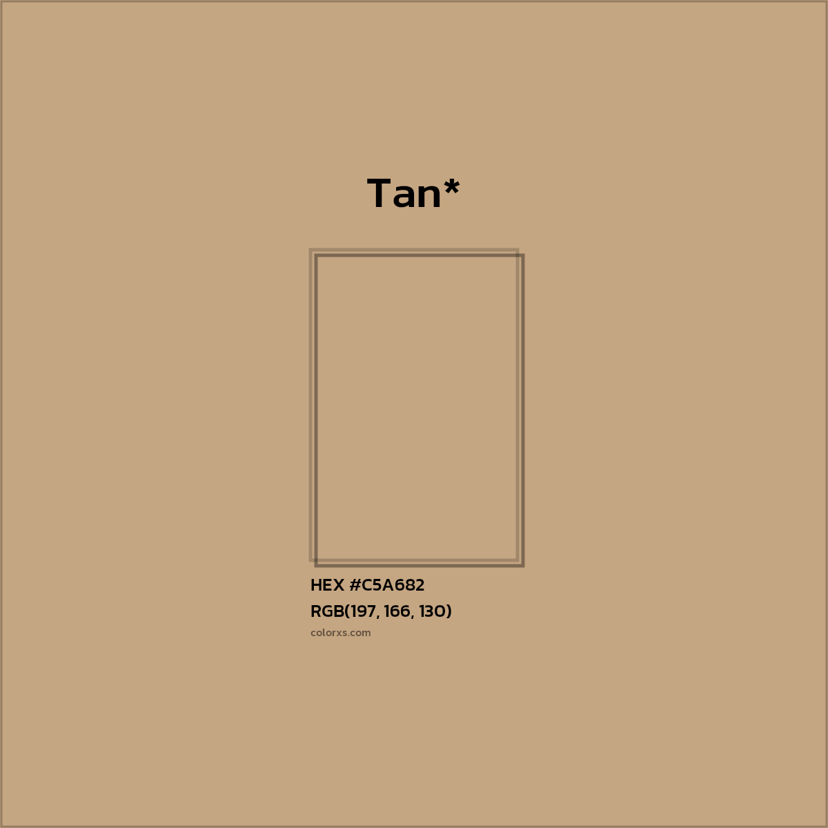 HEX #C5A682 Color Name, Color Code, Palettes, Similar Paints, Images