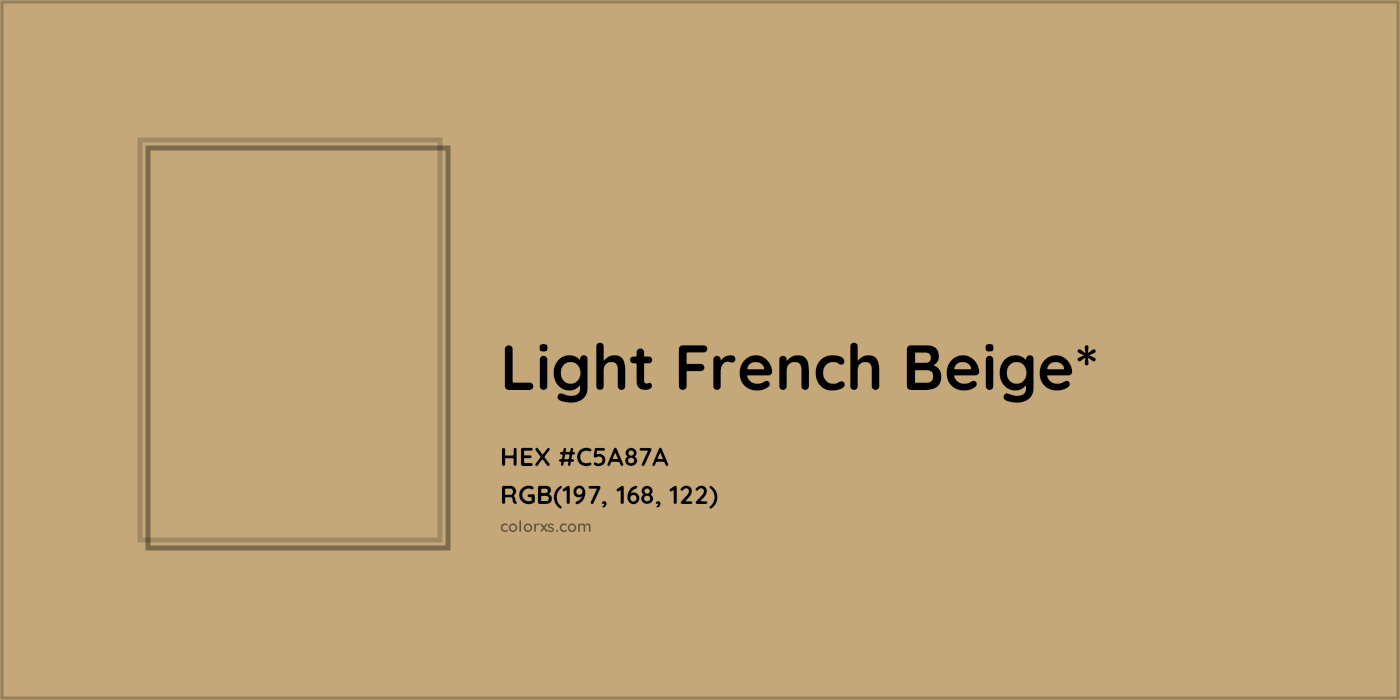 HEX #C5A87A Color Name, Color Code, Palettes, Similar Paints, Images