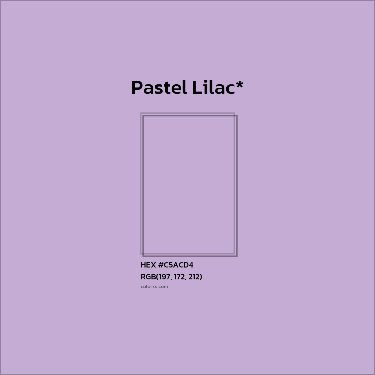 HEX #C5ACD4 Color Name, Color Code, Palettes, Similar Paints, Images