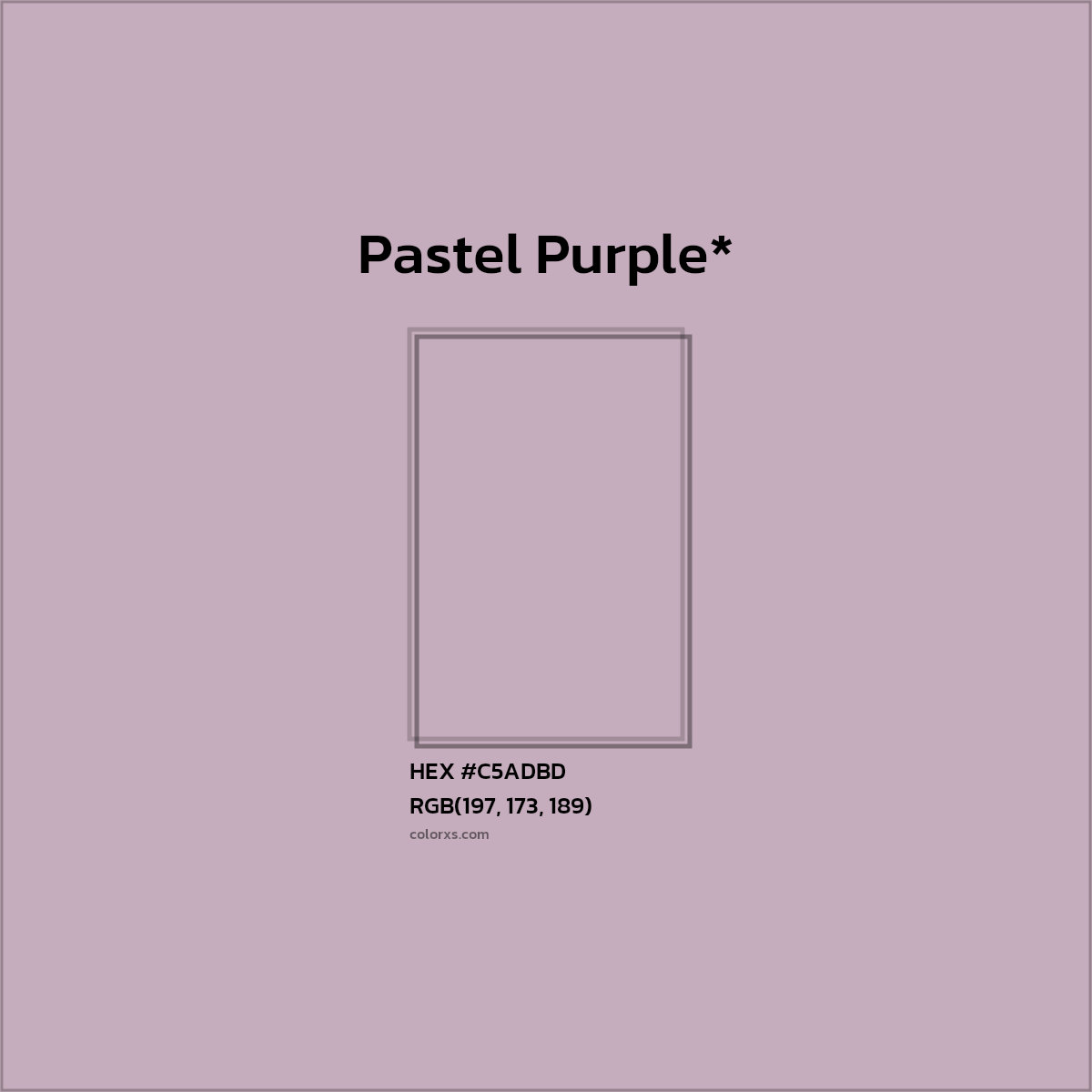 HEX #C5ADBD Color Name, Color Code, Palettes, Similar Paints, Images
