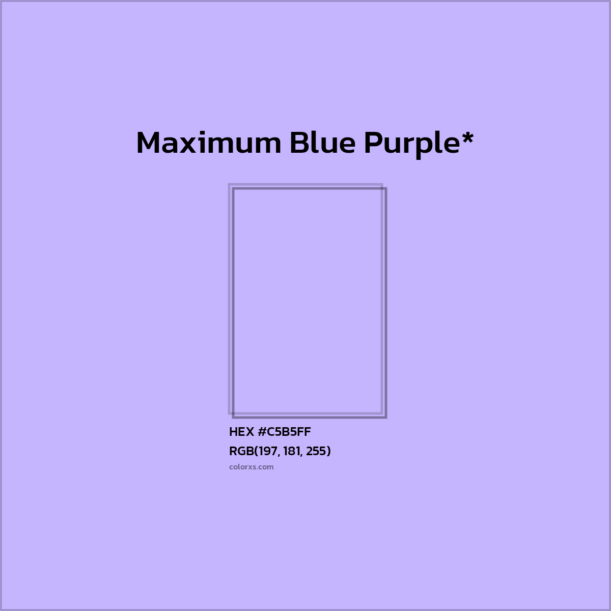 HEX #C5B5FF Color Name, Color Code, Palettes, Similar Paints, Images