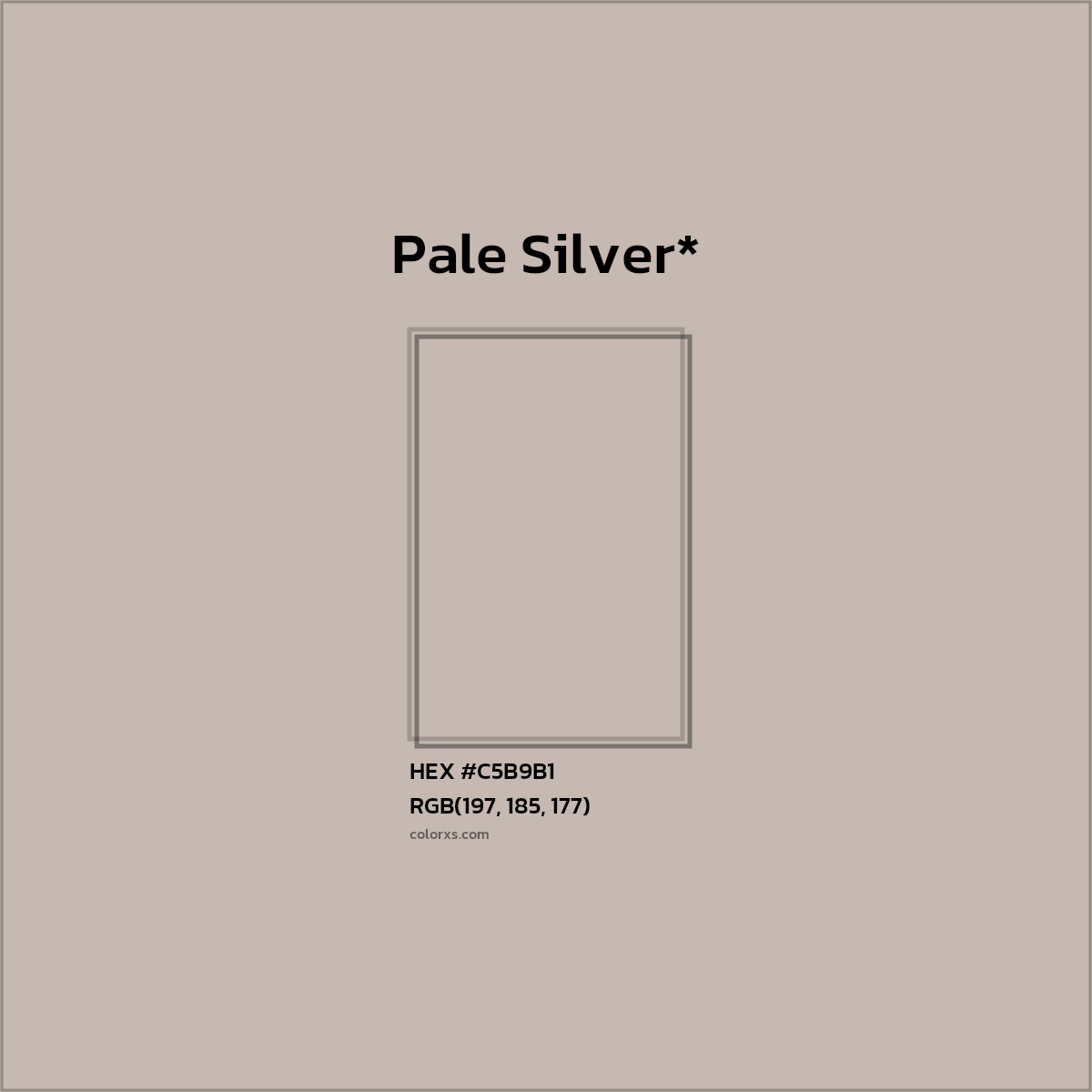 HEX #C5B9B1 Color Name, Color Code, Palettes, Similar Paints, Images