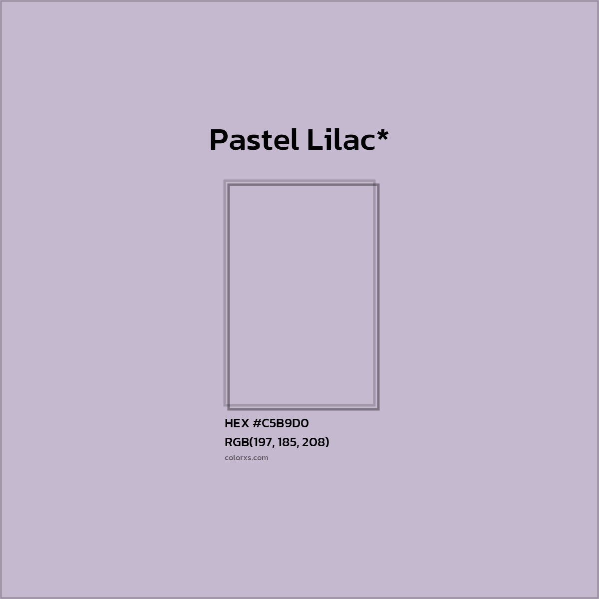 HEX #C5B9D0 Color Name, Color Code, Palettes, Similar Paints, Images