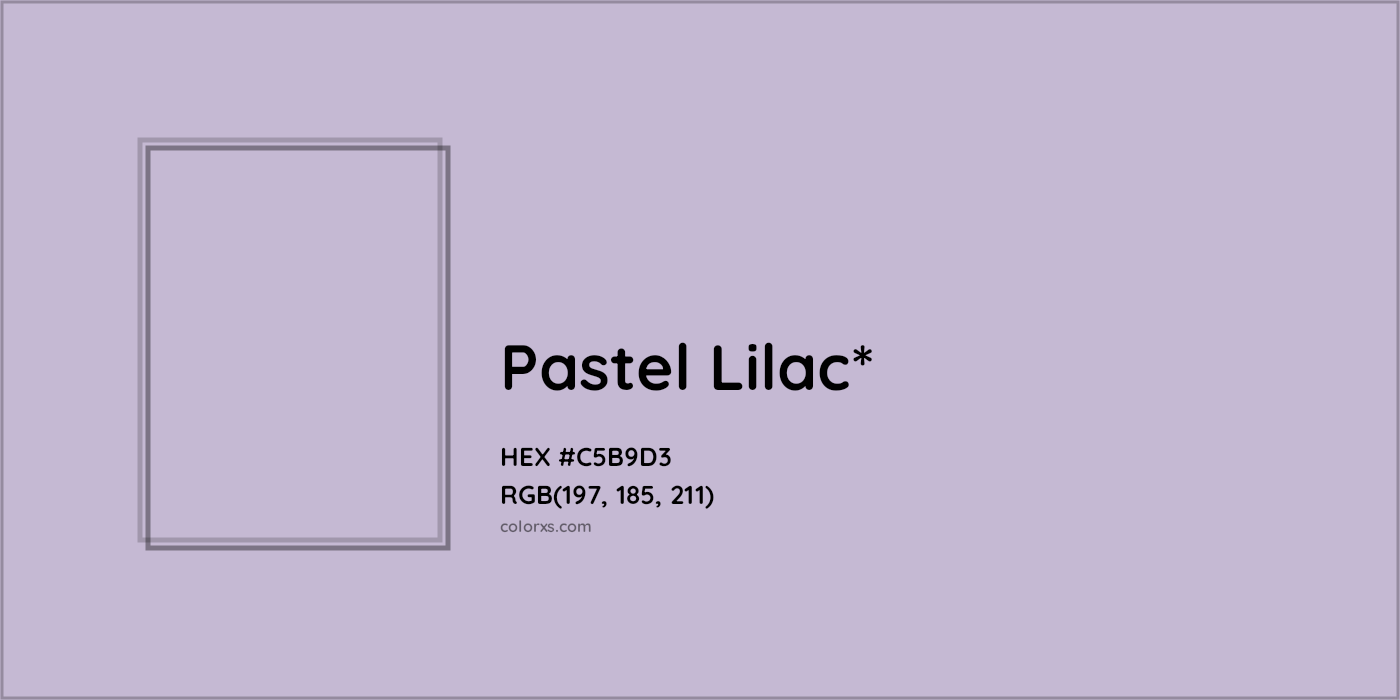HEX #C5B9D3 Color Name, Color Code, Palettes, Similar Paints, Images