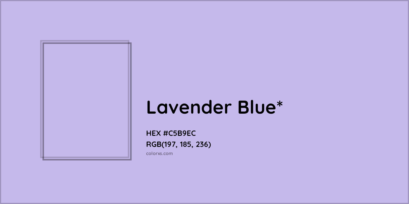HEX #C5B9EC Color Name, Color Code, Palettes, Similar Paints, Images