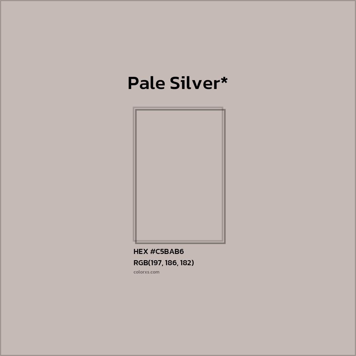 HEX #C5BAB6 Color Name, Color Code, Palettes, Similar Paints, Images