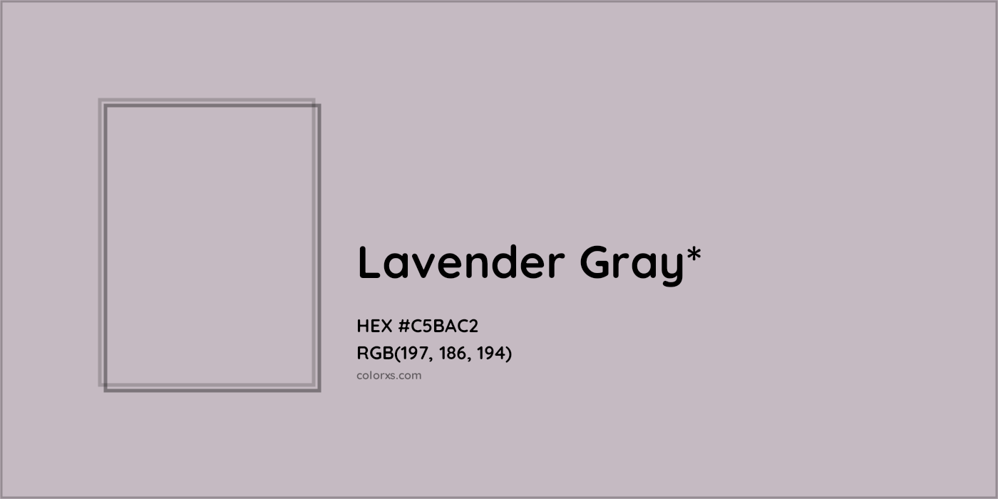 HEX #C5BAC2 Color Name, Color Code, Palettes, Similar Paints, Images