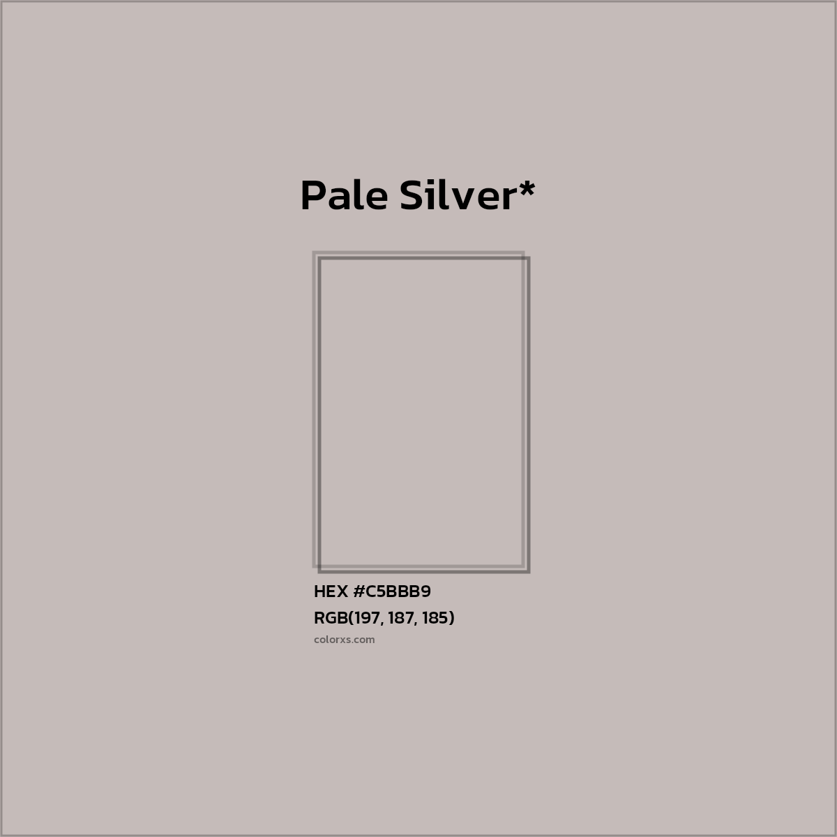 HEX #C5BBB9 Color Name, Color Code, Palettes, Similar Paints, Images