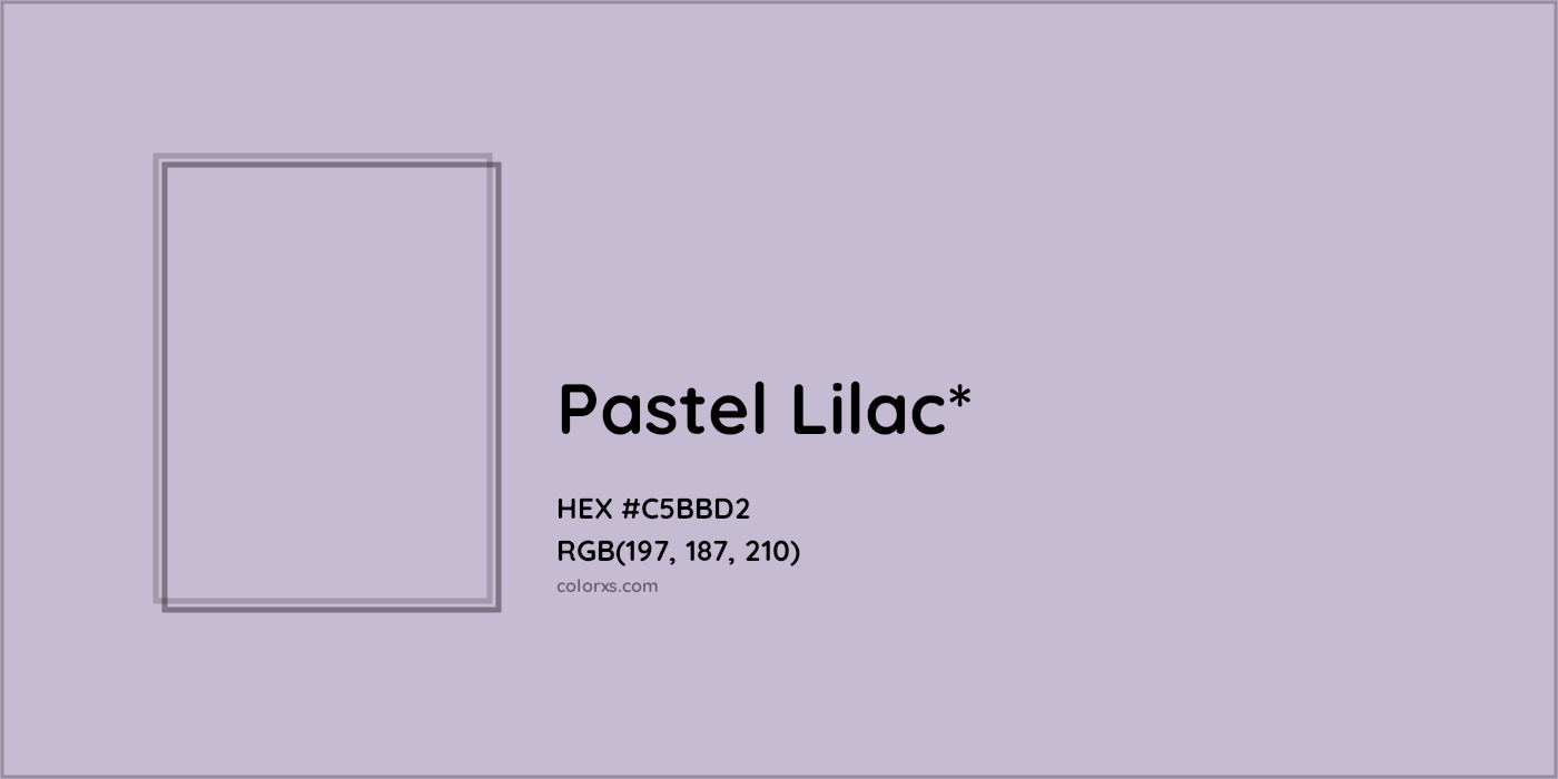 HEX #C5BBD2 Color Name, Color Code, Palettes, Similar Paints, Images