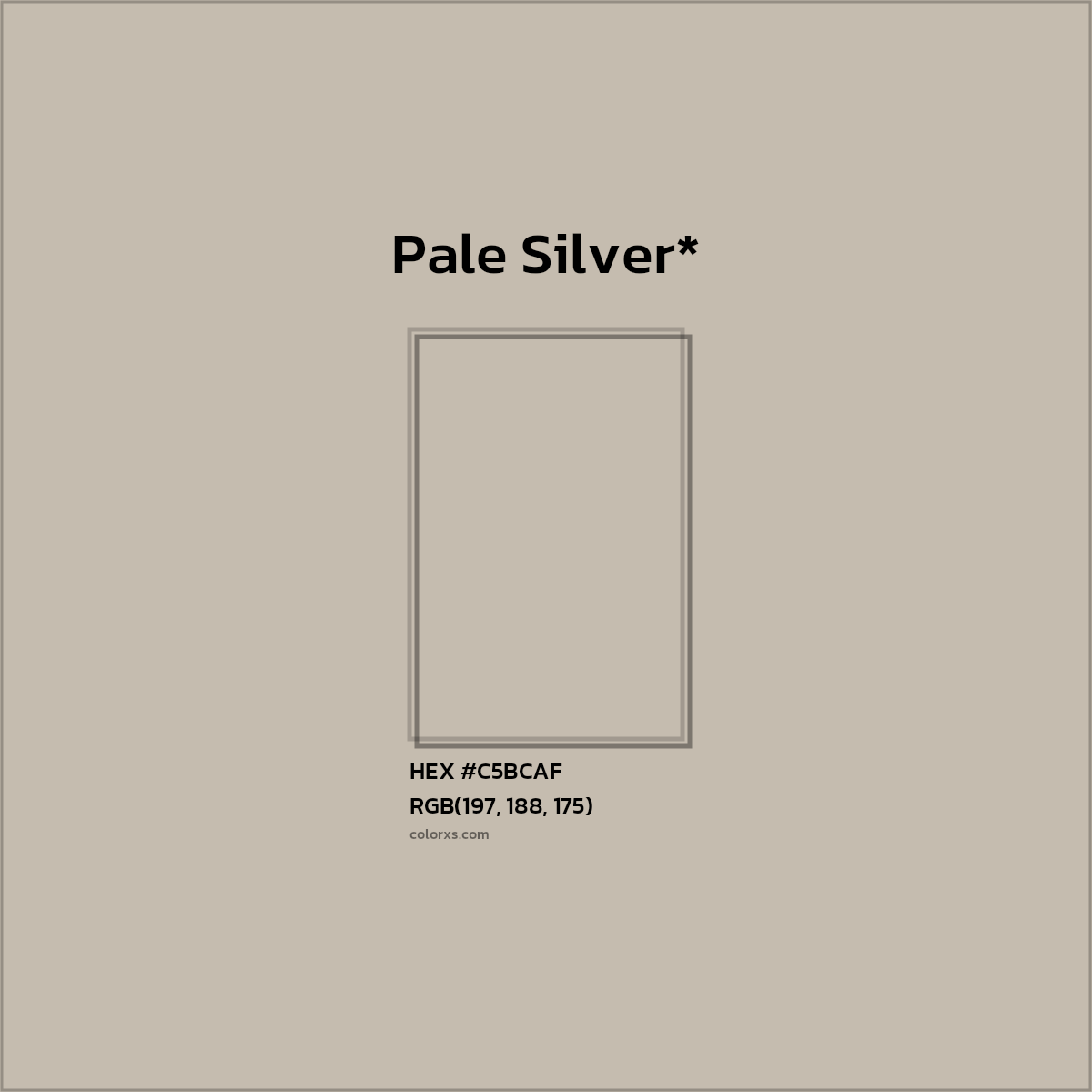 HEX #C5BCAF Color Name, Color Code, Palettes, Similar Paints, Images
