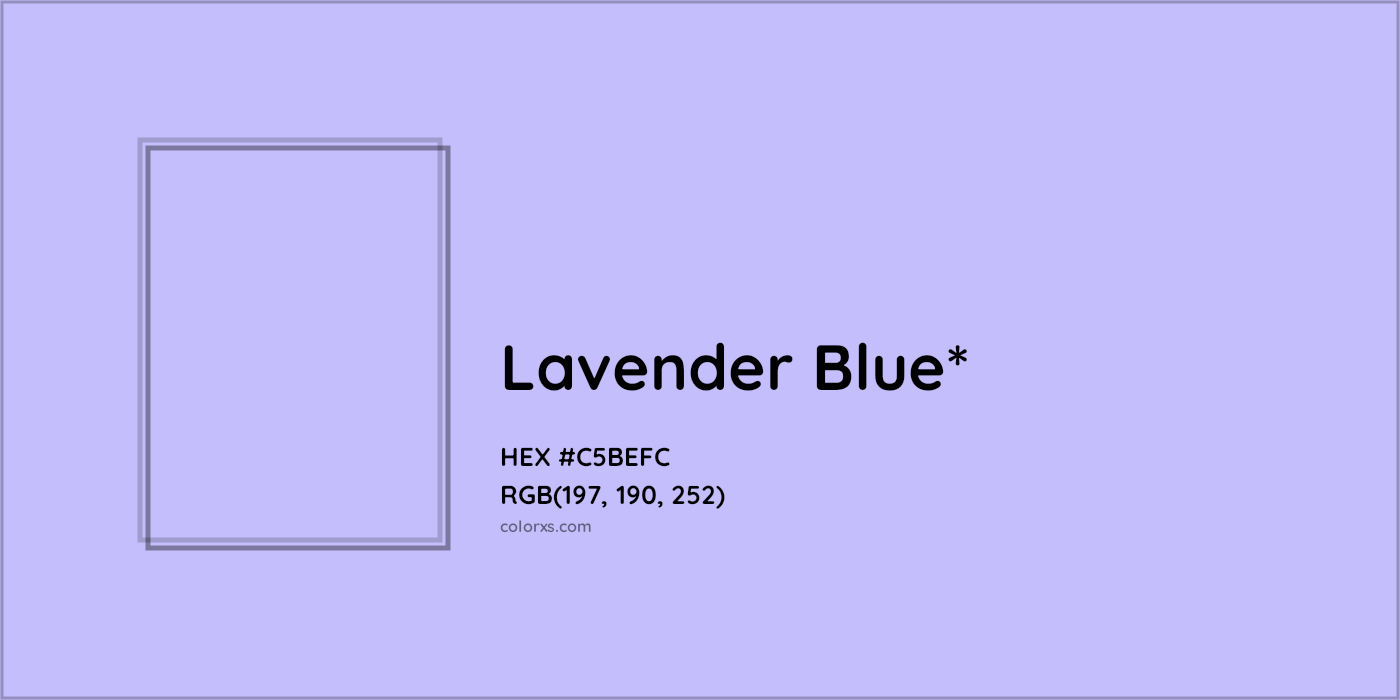 HEX #C5BEFC Color Name, Color Code, Palettes, Similar Paints, Images