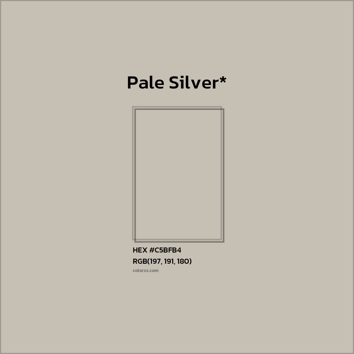HEX #C5BFB4 Color Name, Color Code, Palettes, Similar Paints, Images