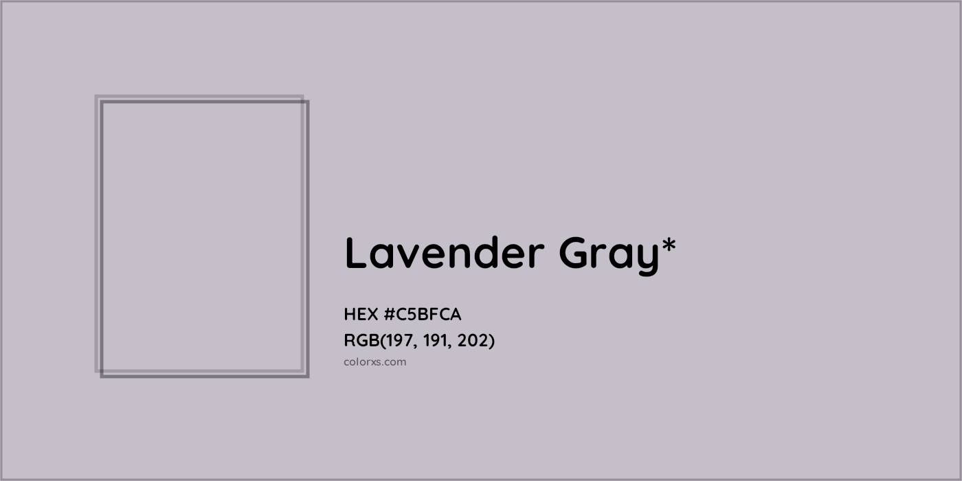 HEX #C5BFCA Color Name, Color Code, Palettes, Similar Paints, Images