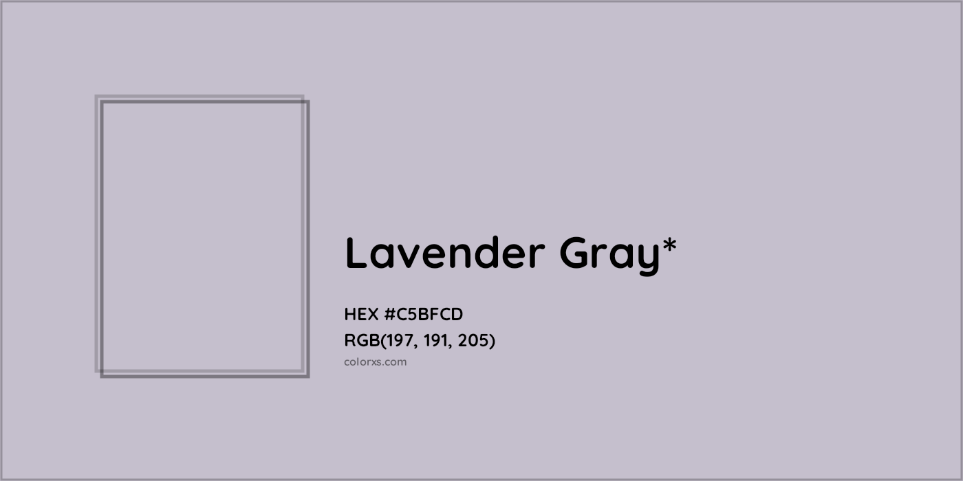 HEX #C5BFCD Color Name, Color Code, Palettes, Similar Paints, Images