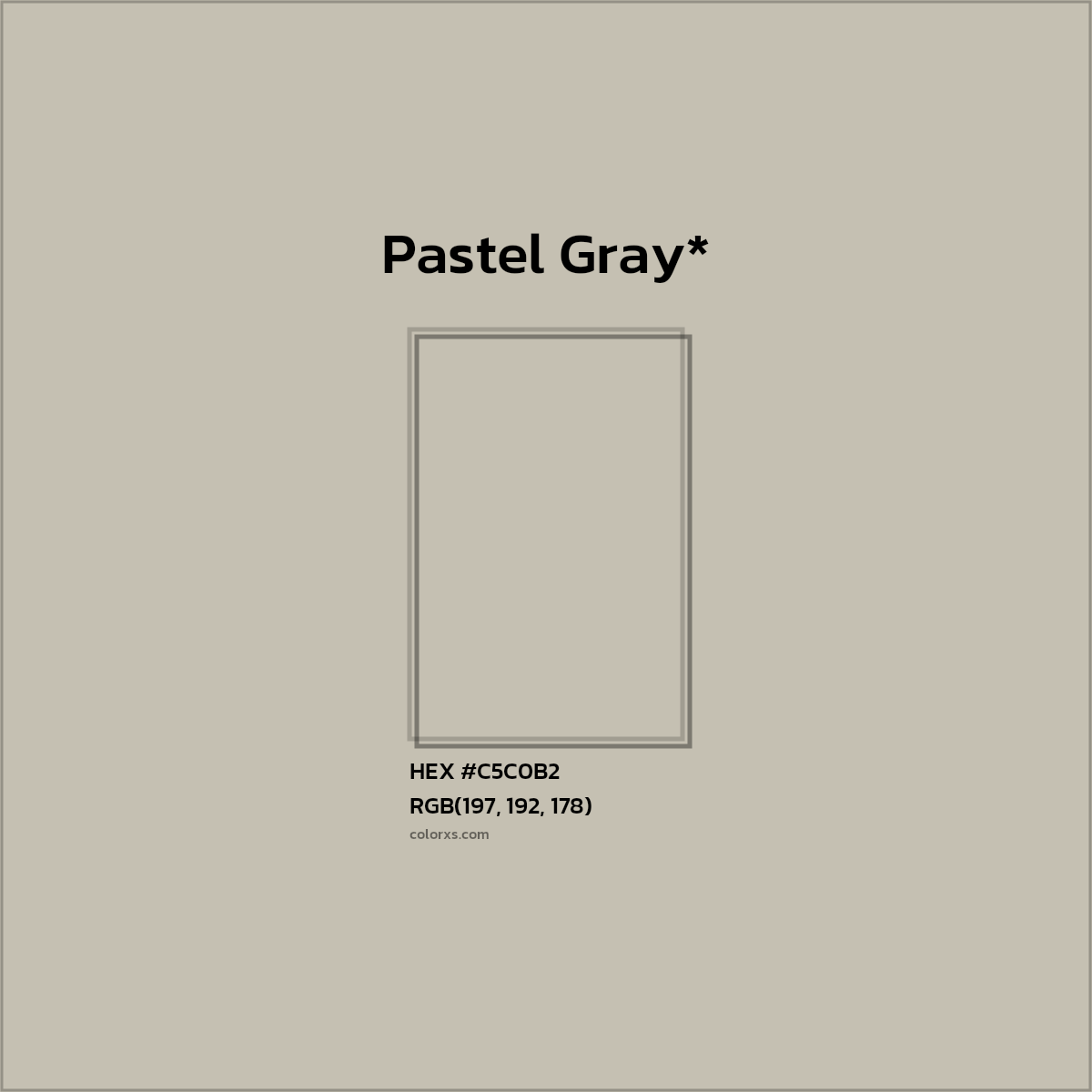 HEX #C5C0B2 Color Name, Color Code, Palettes, Similar Paints, Images
