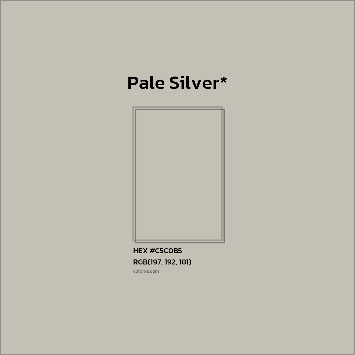 HEX #C5C0B5 Color Name, Color Code, Palettes, Similar Paints, Images