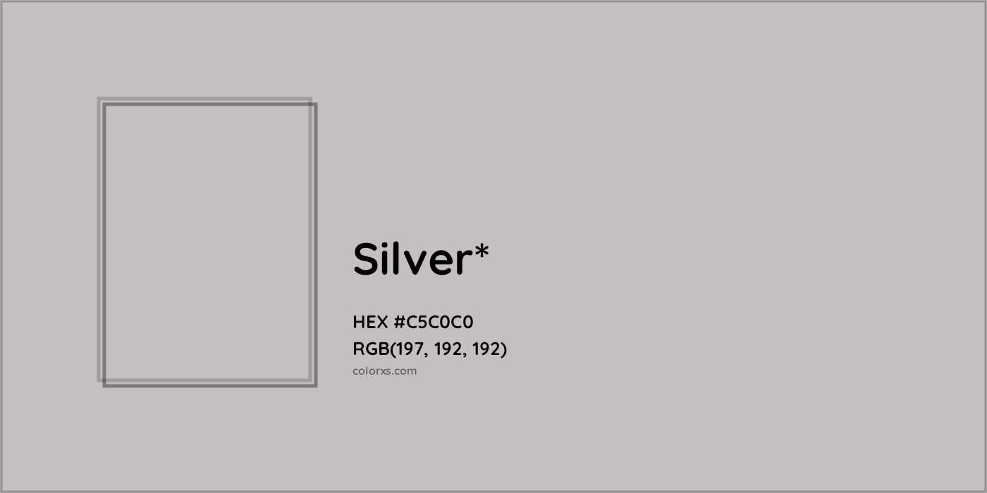 HEX #C5C0C0 Color Name, Color Code, Palettes, Similar Paints, Images