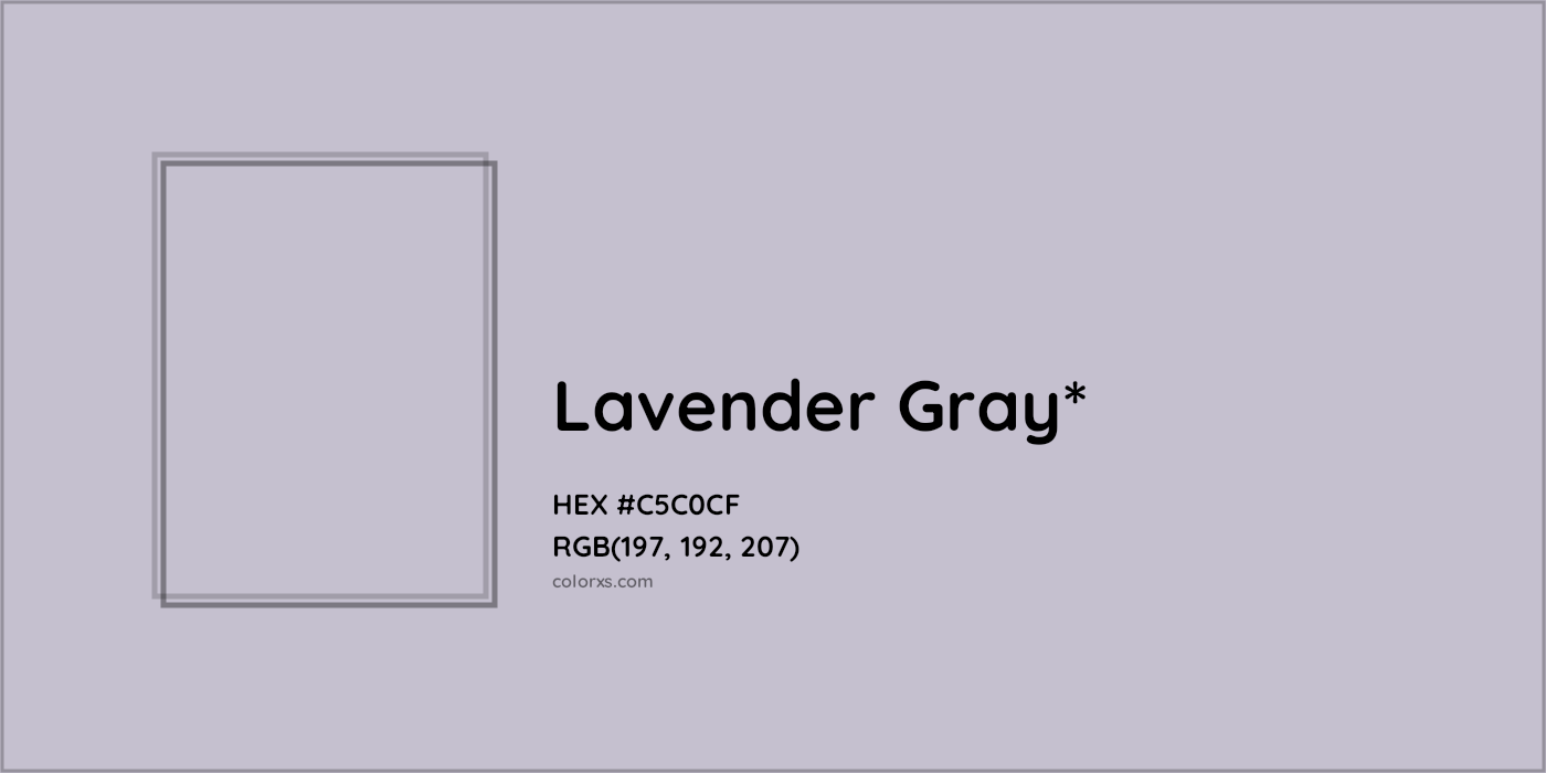 HEX #C5C0CF Color Name, Color Code, Palettes, Similar Paints, Images