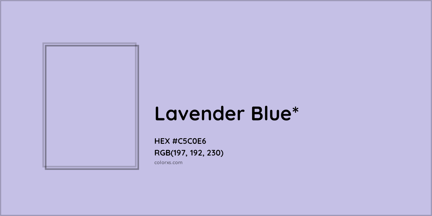 HEX #C5C0E6 Color Name, Color Code, Palettes, Similar Paints, Images