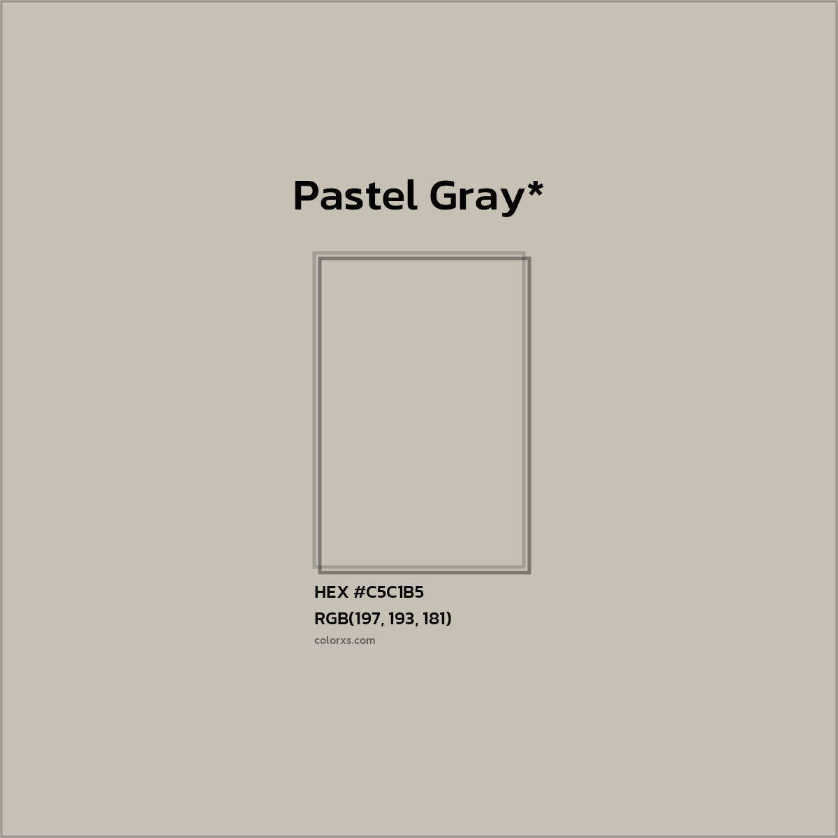 HEX #C5C1B5 Color Name, Color Code, Palettes, Similar Paints, Images