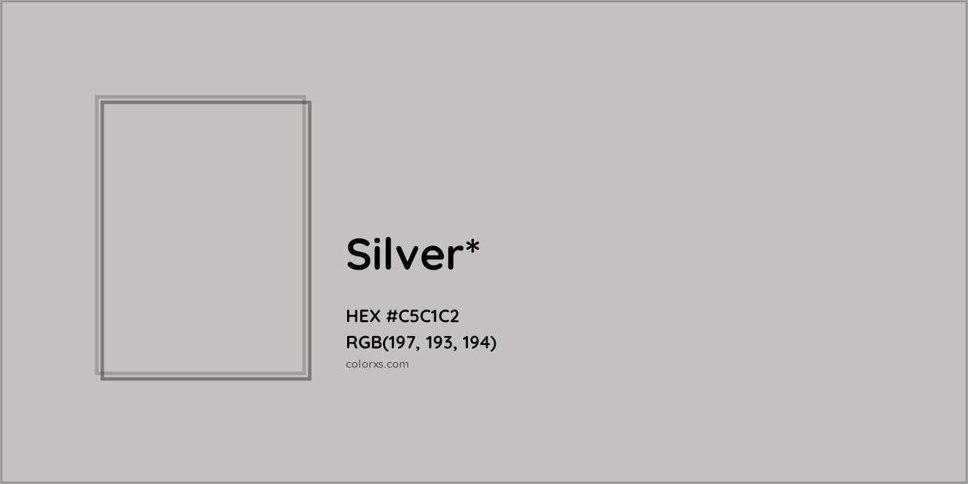 HEX #C5C1C2 Color Name, Color Code, Palettes, Similar Paints, Images