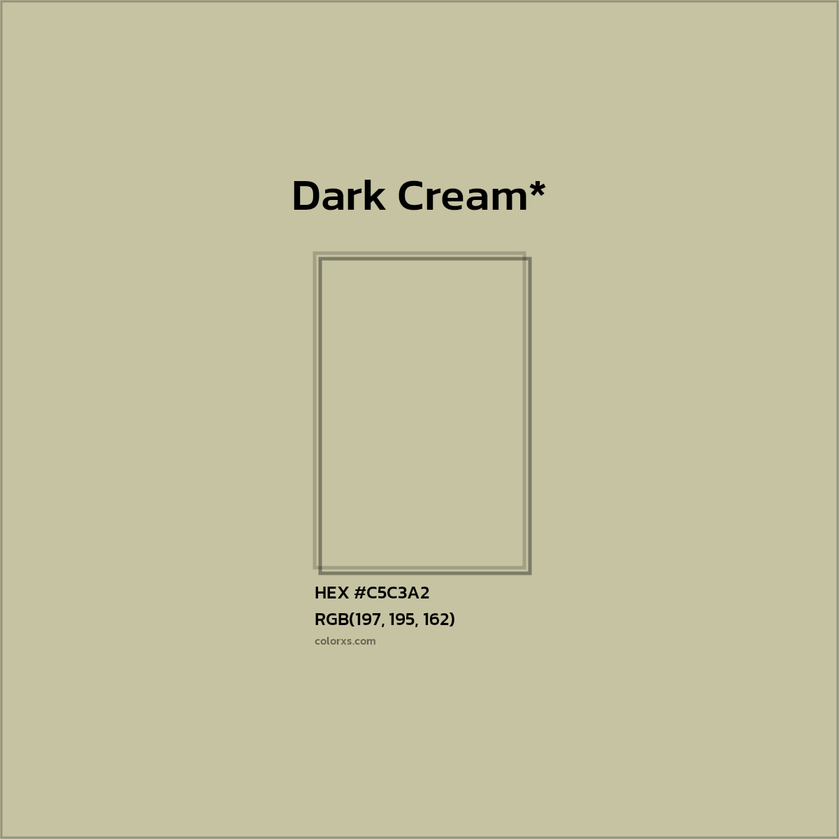HEX #C5C3A2 Color Name, Color Code, Palettes, Similar Paints, Images