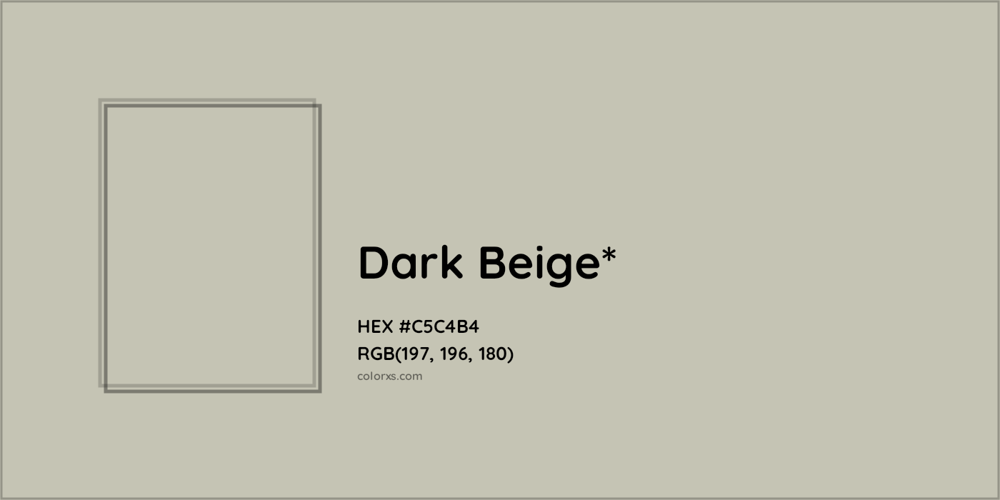 HEX #C5C4B4 Color Name, Color Code, Palettes, Similar Paints, Images