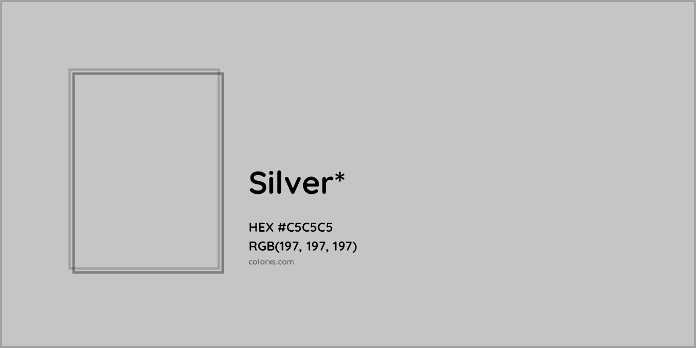 HEX #C5C5C5 Color Name, Color Code, Palettes, Similar Paints, Images