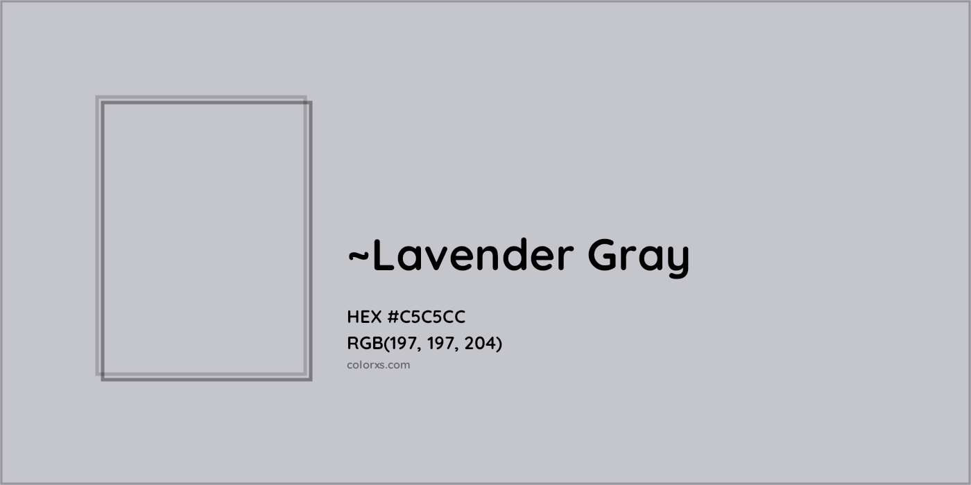 HEX #C5C5CC Color Name, Color Code, Palettes, Similar Paints, Images