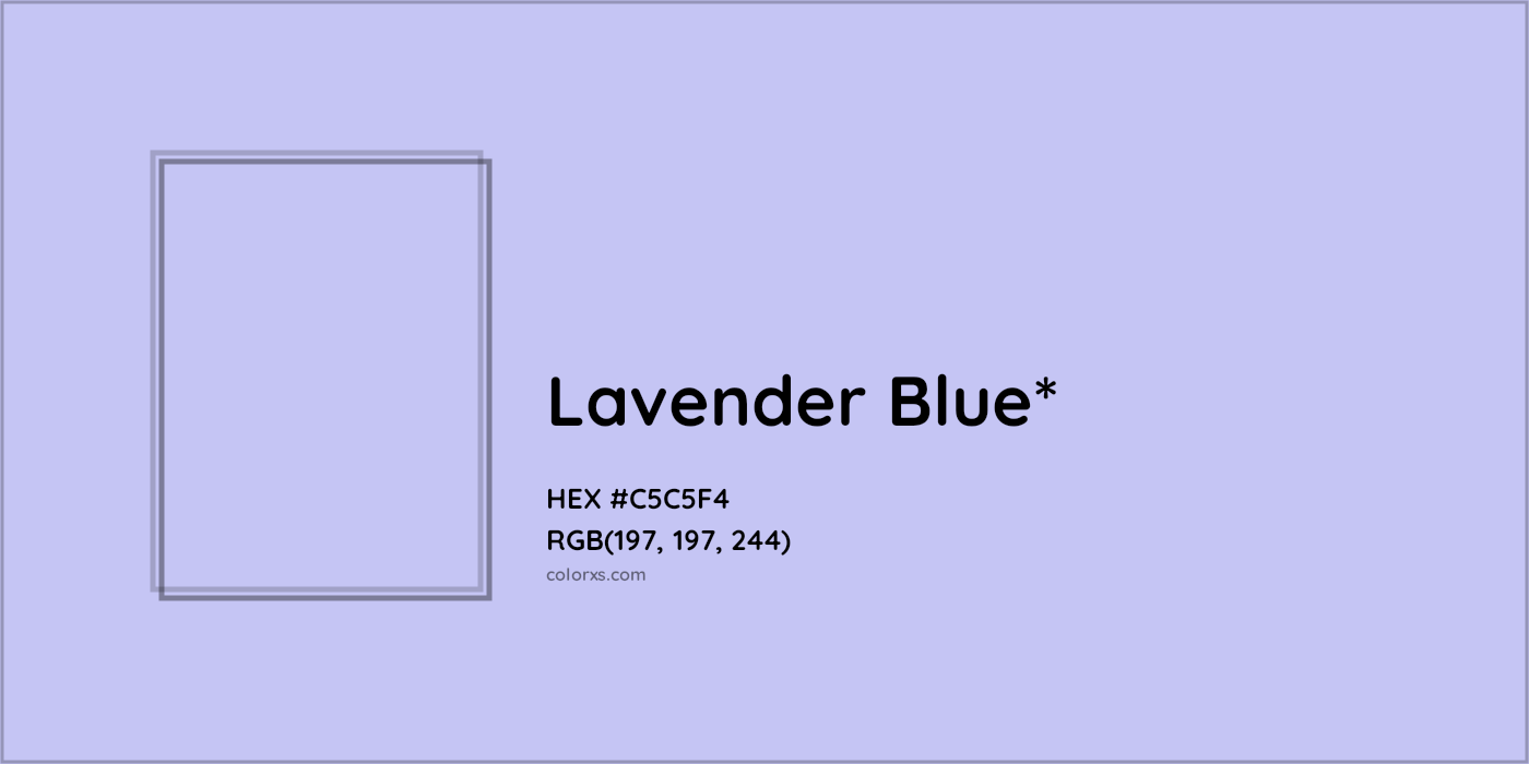 HEX #C5C5F4 Color Name, Color Code, Palettes, Similar Paints, Images