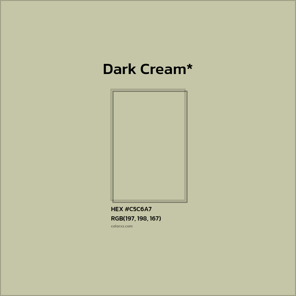 HEX #C5C6A7 Color Name, Color Code, Palettes, Similar Paints, Images