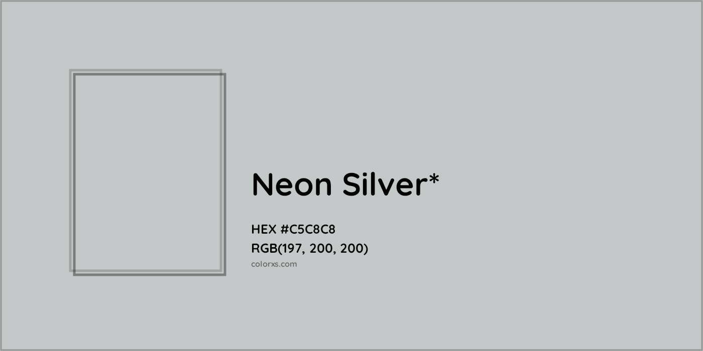 HEX #C5C8C8 Color Name, Color Code, Palettes, Similar Paints, Images