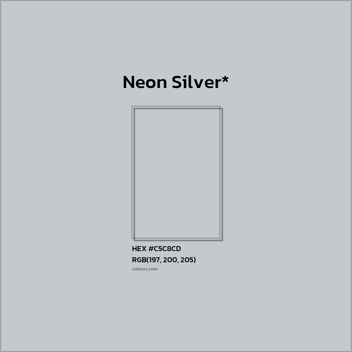 HEX #C5C8CD Color Name, Color Code, Palettes, Similar Paints, Images