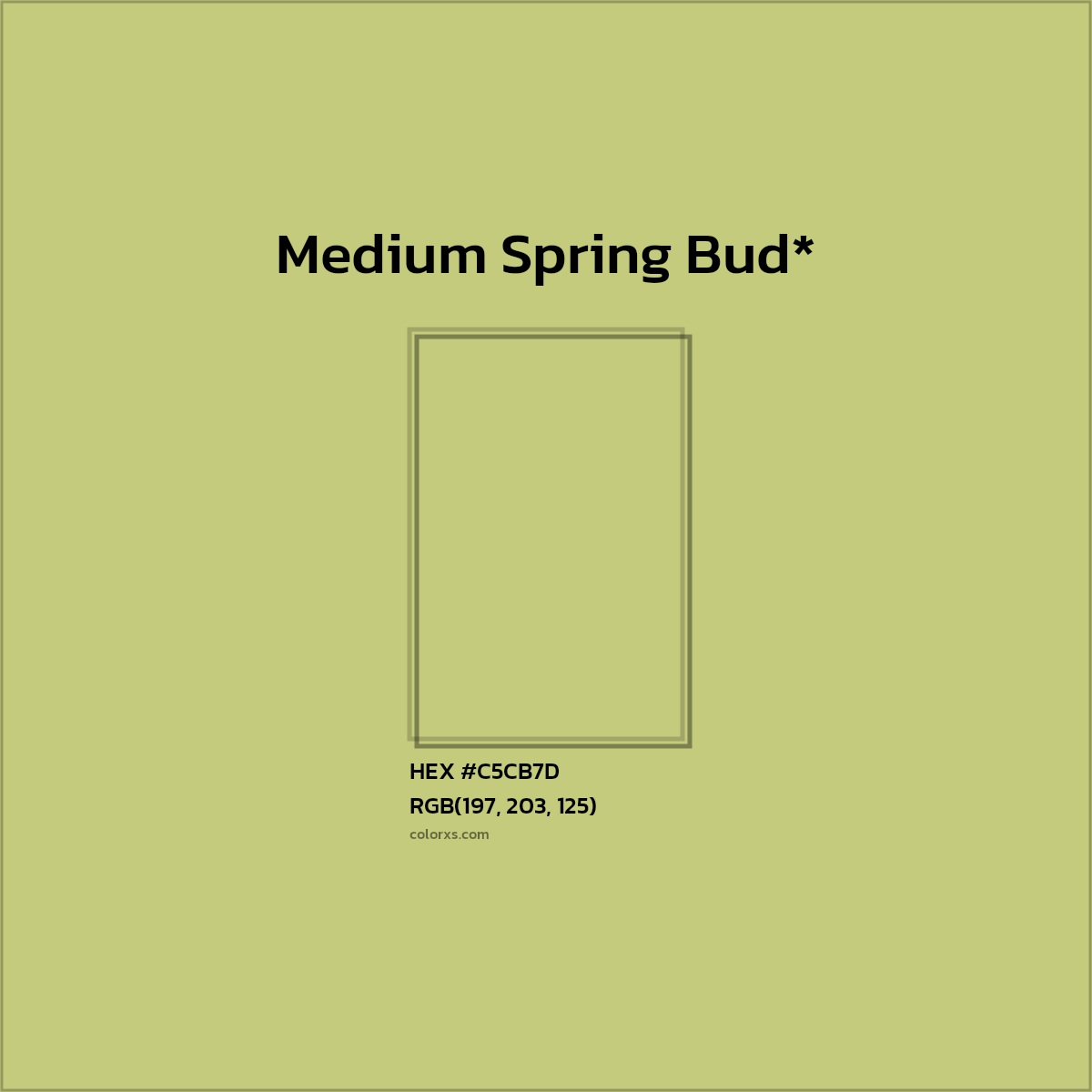 HEX #C5CB7D Color Name, Color Code, Palettes, Similar Paints, Images