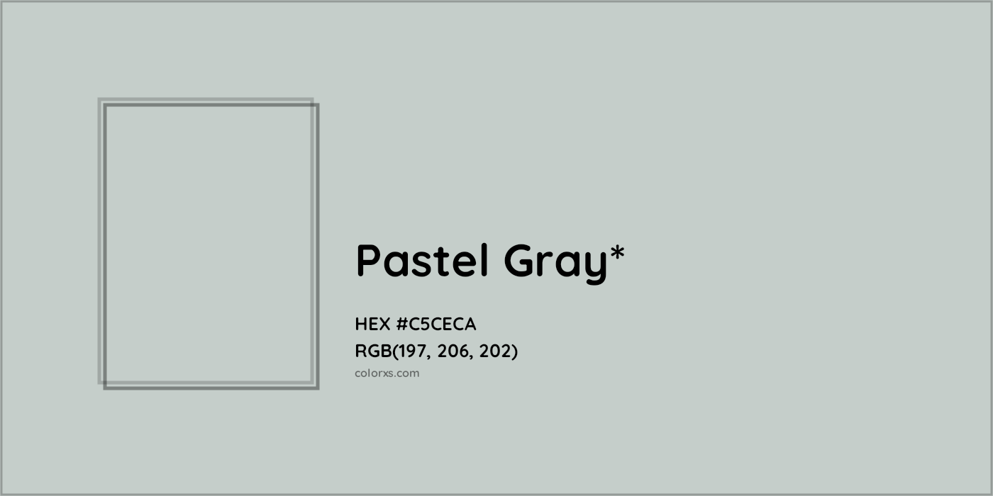 HEX #C5CECA Color Name, Color Code, Palettes, Similar Paints, Images