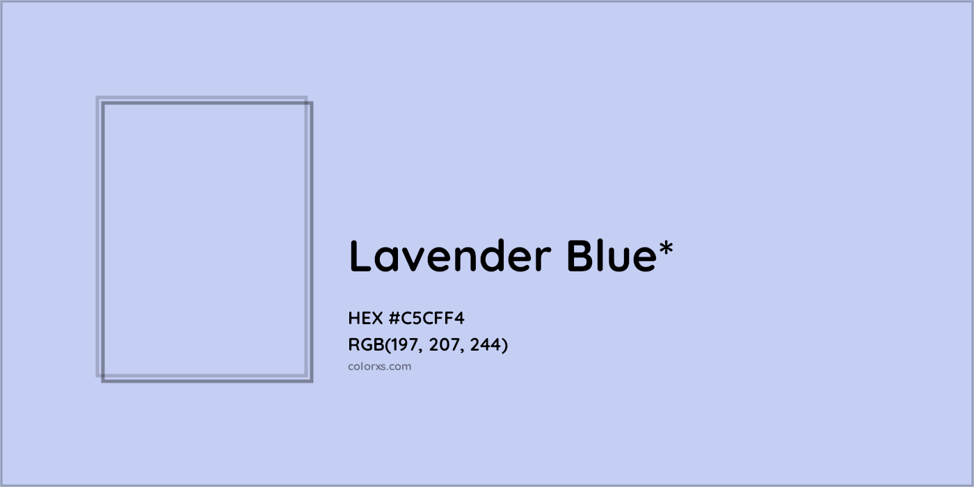 HEX #C5CFF4 Color Name, Color Code, Palettes, Similar Paints, Images