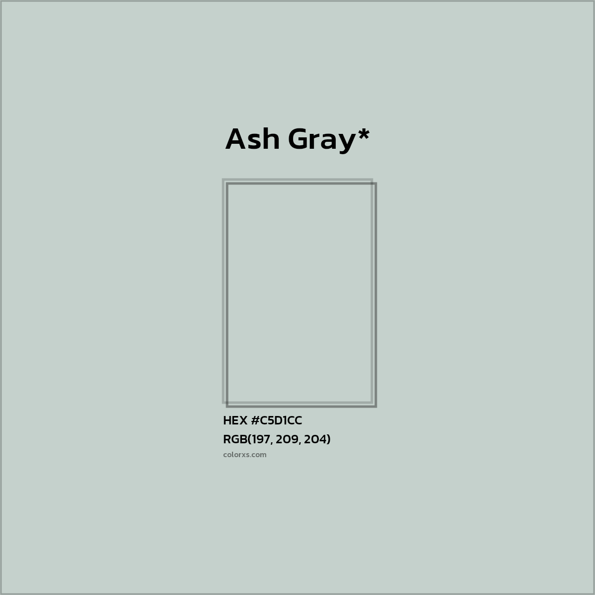 HEX #C5D1CC Color Name, Color Code, Palettes, Similar Paints, Images