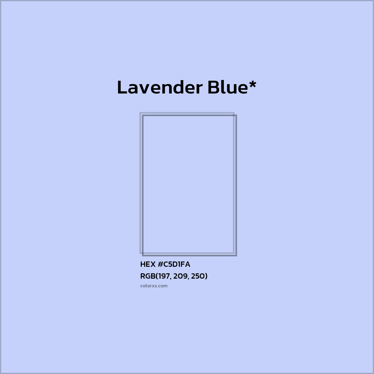 HEX #C5D1FA Color Name, Color Code, Palettes, Similar Paints, Images