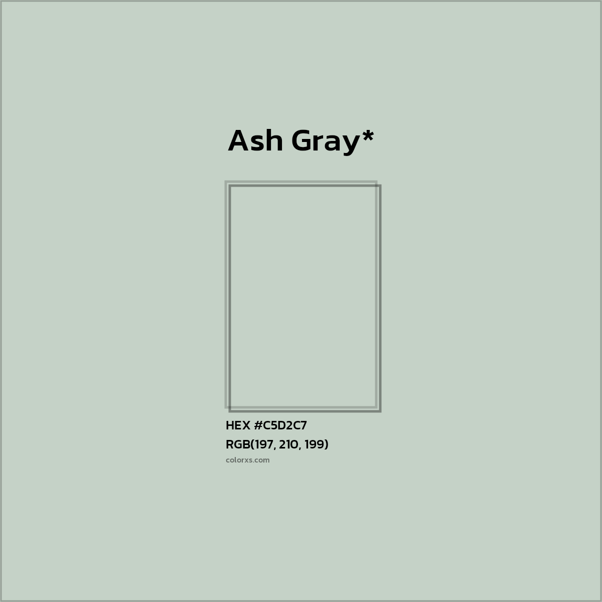 HEX #C5D2C7 Color Name, Color Code, Palettes, Similar Paints, Images